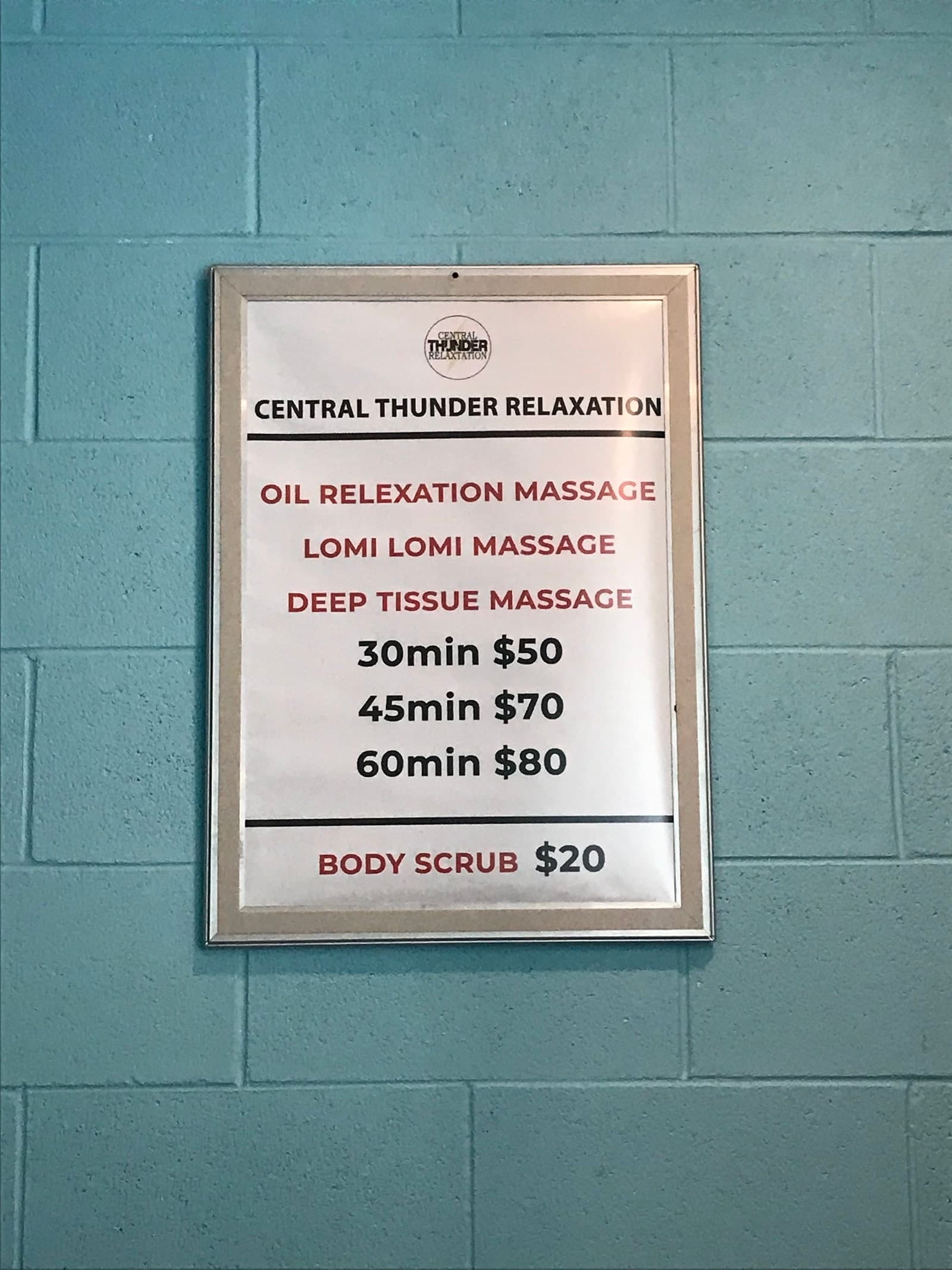 Central Thunder Relaxation